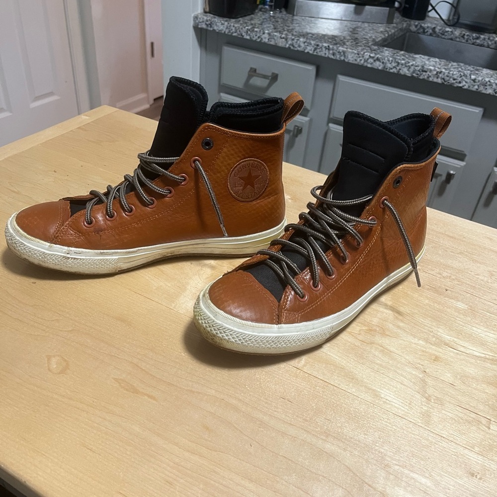 Converse Men's High-Top Rain Sneakers - Brown